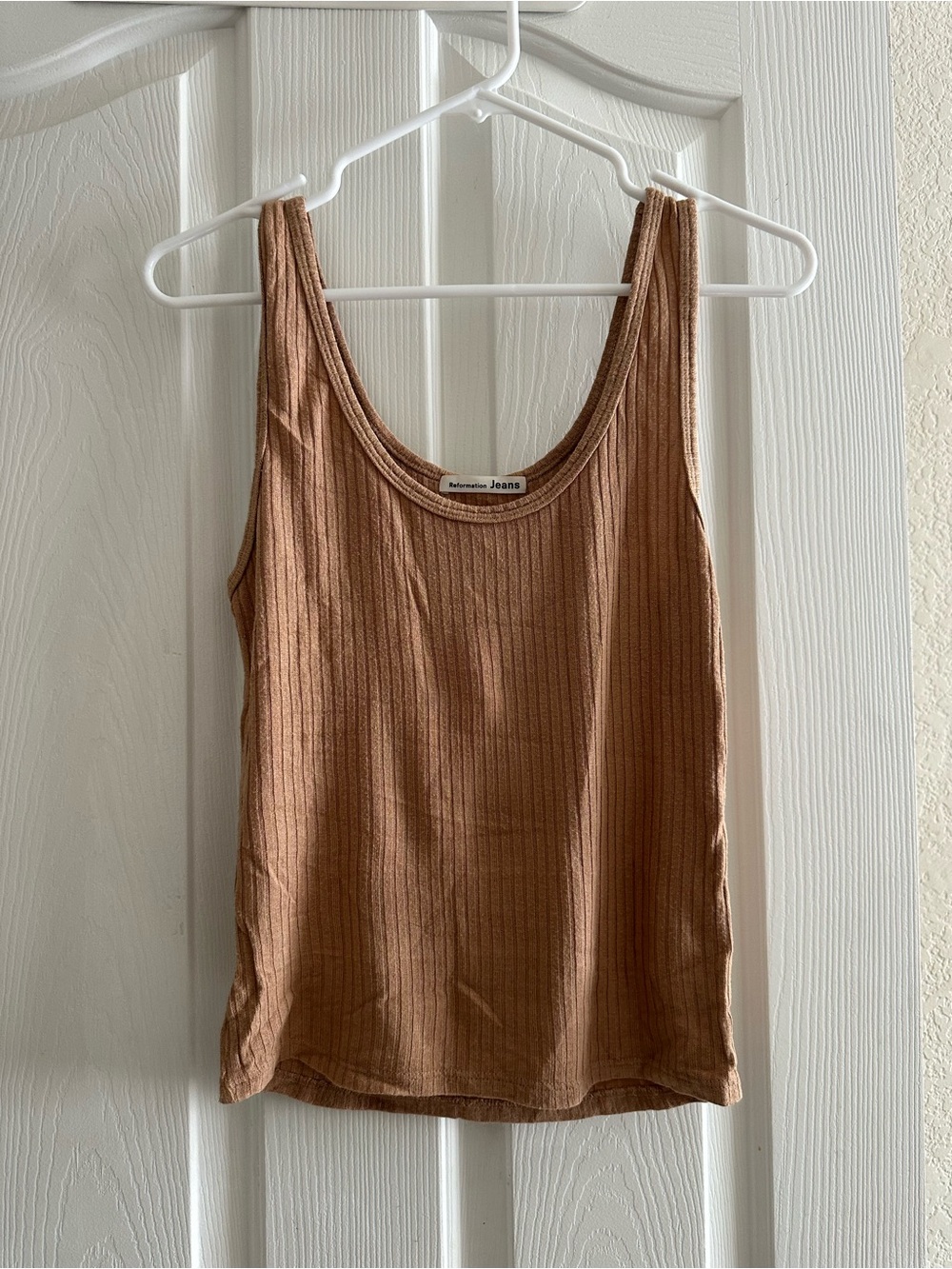 reformation jeans tank top small